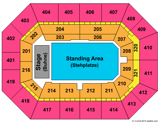 SAP Arena Scorpions Seating Chart